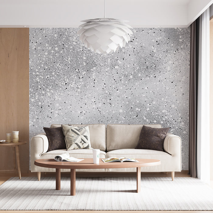 Papier peint effet granité | Style moderne en noir et blanc