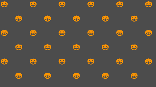 Papier peint Halloween Citrouilles Souriantes