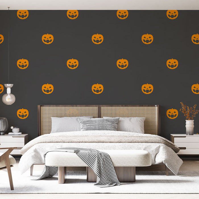 Papier peint Halloween | Citrouilles Souriantes