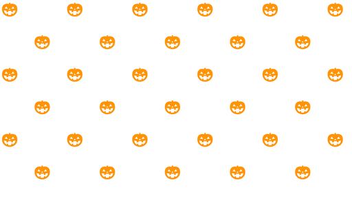 Papier peint Citrouille Halloween Motif Orange et Blanc