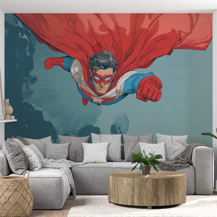 Papier peint Super-héros | Dynamisme et Courage