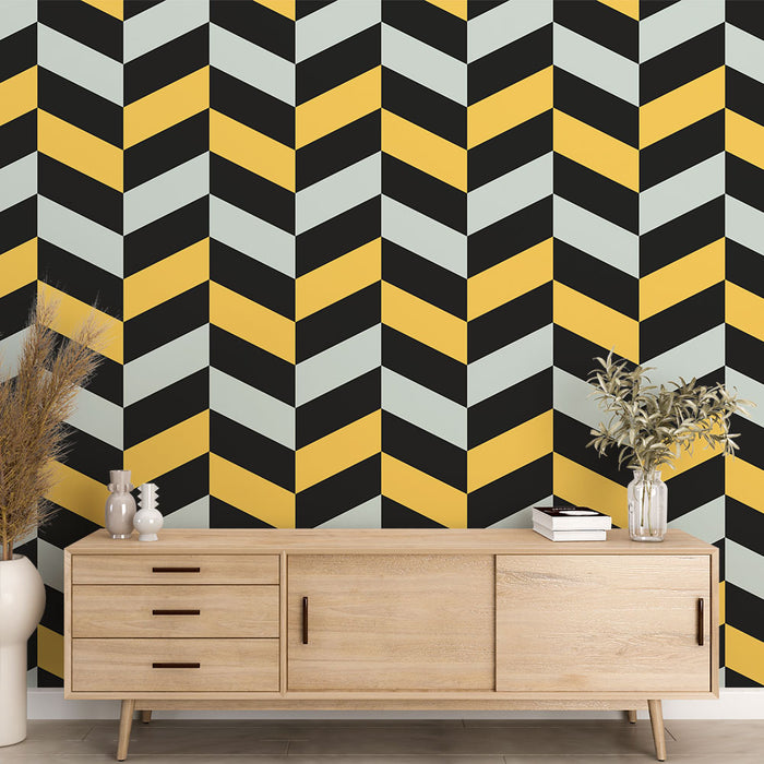 Papier peint chevron | Motif graphique moderne