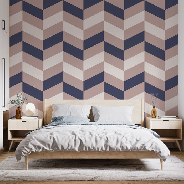 Papier peint chevrons | Design géométrique moderne