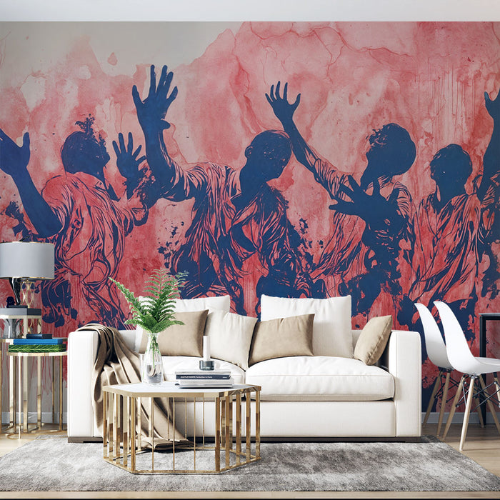 Papier peint artistique | Silhouettes en mouvement