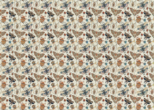 Papier peint insectes Design coloré et vintage