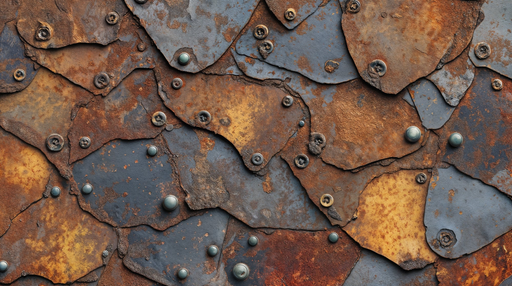 Papier peint rouille industrielle Design en métal vieilli