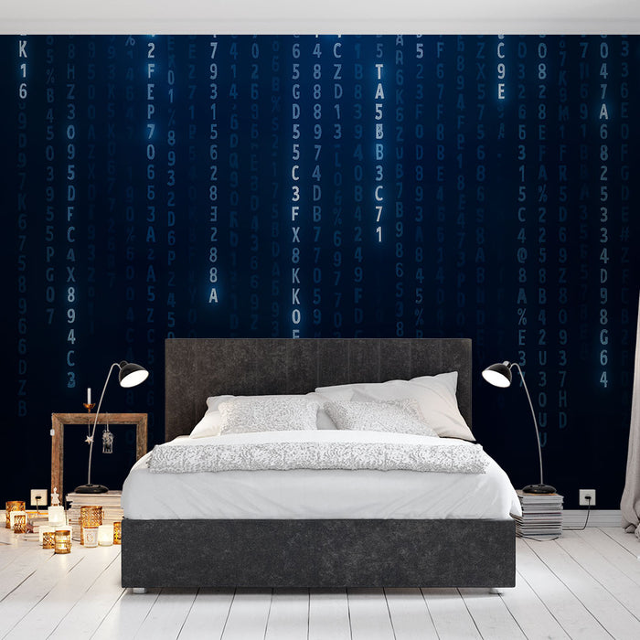 Papier peint numérique | Style Matrix lumineux
