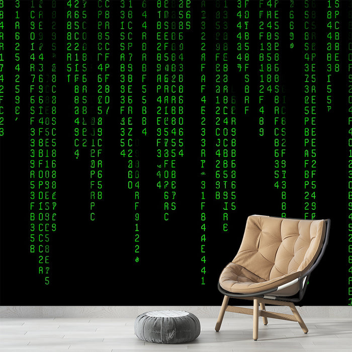 Papier peint code numérique | Style Matrix