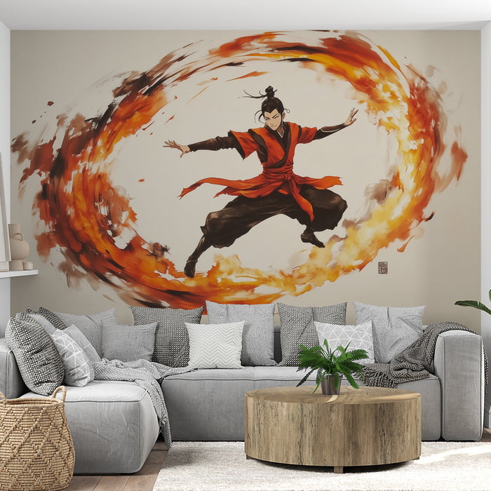 Papier peint Art Martial | Design Énergique et Dynamique