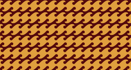 Papier peint ondulé Design rétro marron et beige