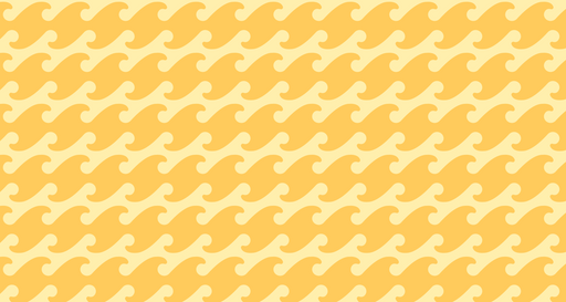 Papier peint vagues Motif ondulé jaune