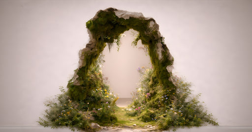 Papier peint arche enchantée Passage magique verdoyant