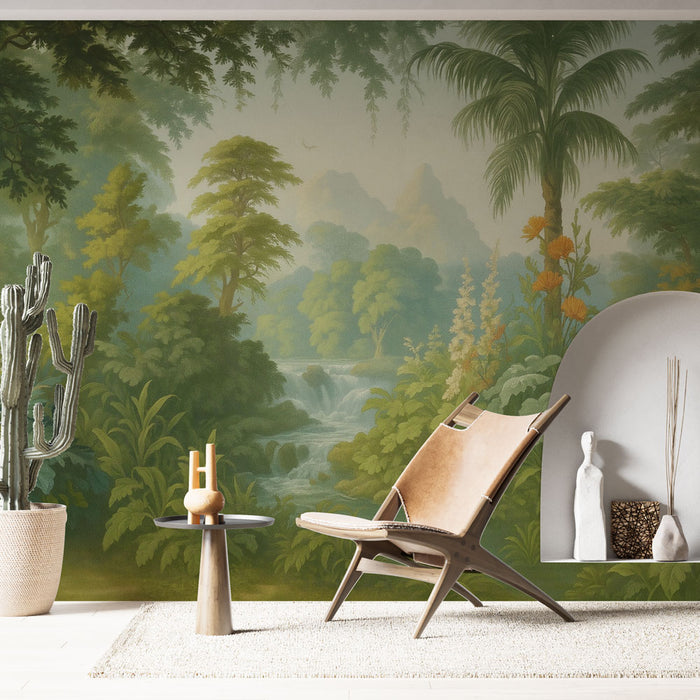 Papier peint paysage tropical | Évasion naturelle