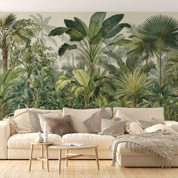 Papier peint jungle tropicale | Paysage luxuriant