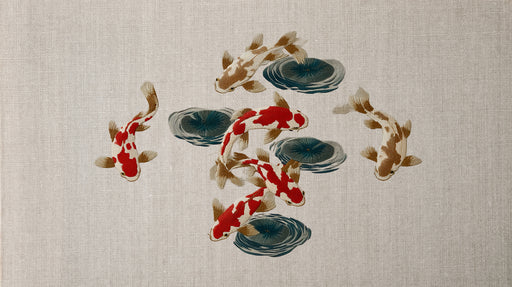 Papier peint carpes japonaises Design zen et artistique