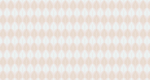 Papier peint rétro Motif géométrique ivoire et bleu clair