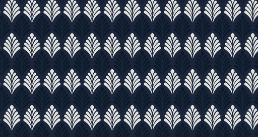Papier peint motif géométrique Bleu marine et blanc