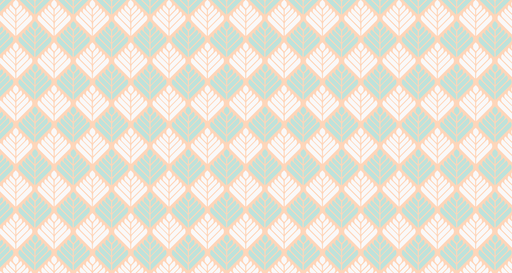 Papier peint géométrique Motif feuille pastel