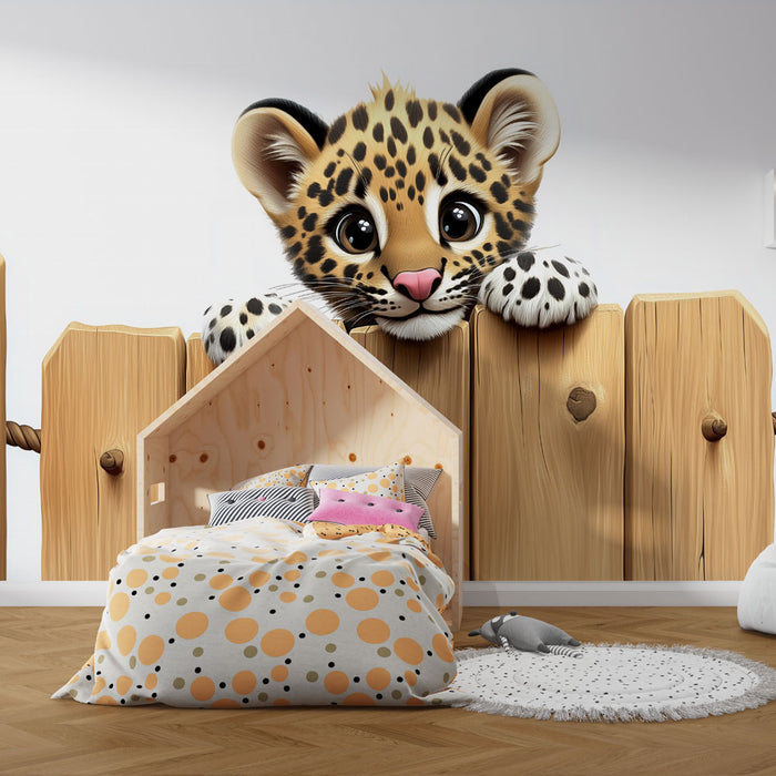 Papier peint léopard | Design adorable et ludique