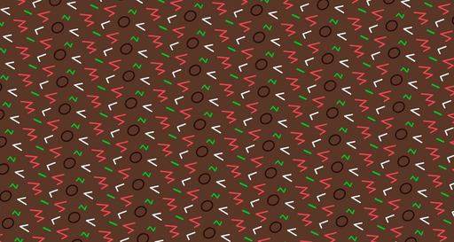 Papier peint motifs géométriques Design multicolore sur fond marron