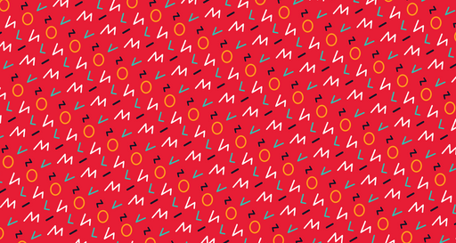 Papier peint géométrique Rouge et multicolore moderne