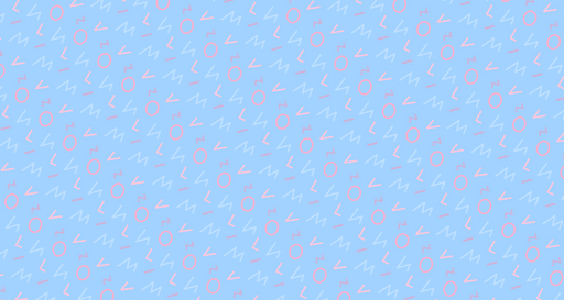 Papier peint géométrique Motifs colorés sur fond bleu