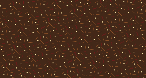 Papier peint confettis Motif rétro marron