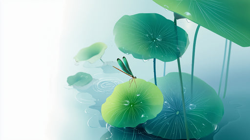 Papier peint libellule Élégance aquatique et nature
