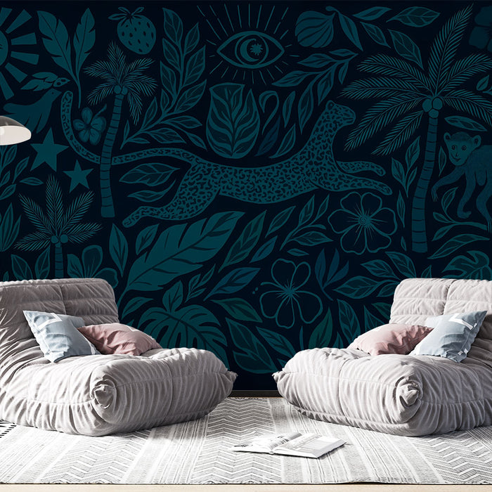 Papier peint tropical | Faune et flore exotiques