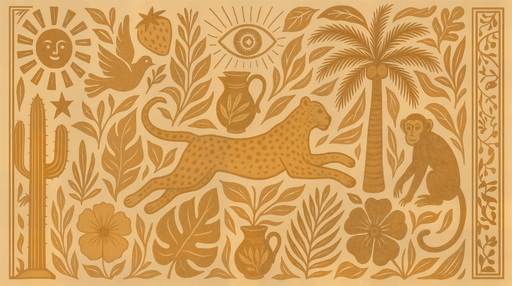 Papier peint Jungle Animale Motifs exotiques et sauvages