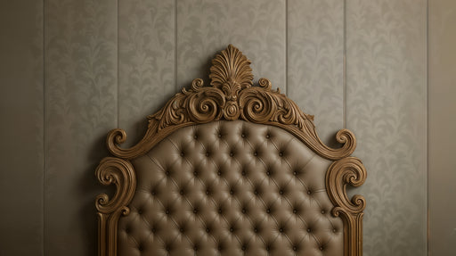 Papier peint classique Design élégant avec tête de lit sculptée