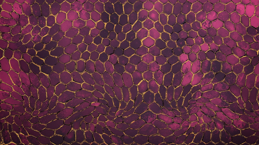 Papier peint mosaïque Violet et Or