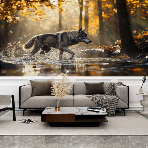 Tapisserie Tenture murale Tête de loup Impression numérique Polyester Tapisserie Tenture murale Tête de loup Impression numérique Polyester