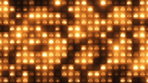 Papier peint lumineux Design spectaculaire à LED dorées