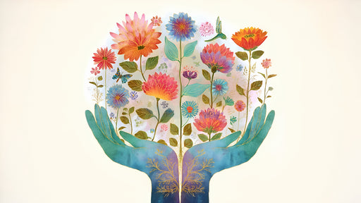 Papier peint Fleur Spirituelle Éclat de Nature Colorée