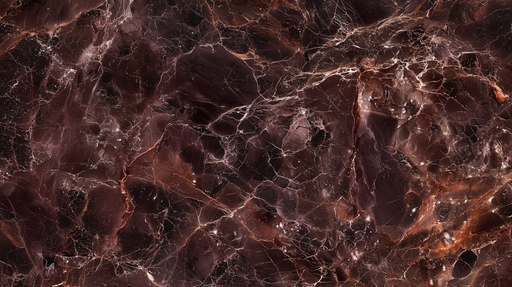 Papier peint marbre foncé Élégance naturelle en brun foncé