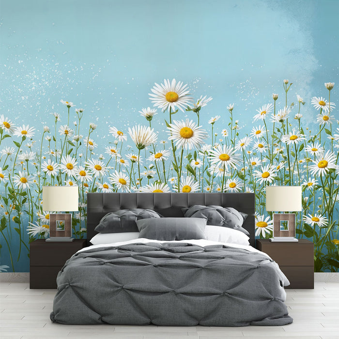 Papier peint marguerites | Design floral lumineux