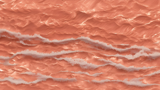 Papier peint abstrait Nuances de corail et textures ondulées