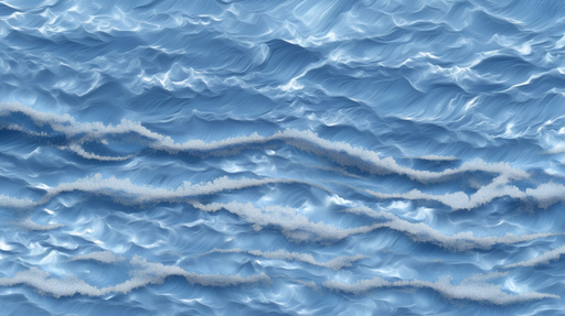 Papier peint texture océan Vagues bleutées