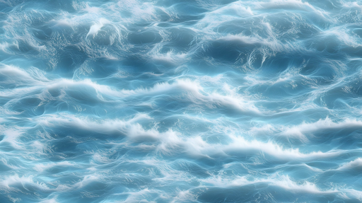 Papier peint océan Flots bleus apaisants