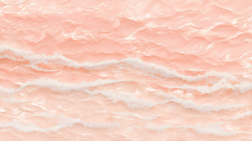 Papier peint abstrait Vagues Rose et Blanc