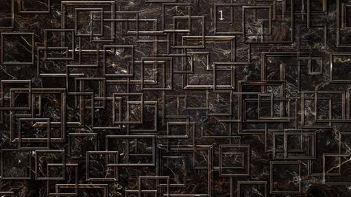 Papier peint géométrique Motif quadrillage sombre