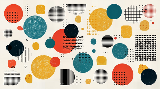 Papier peint géométrique Design coloré et abstrait