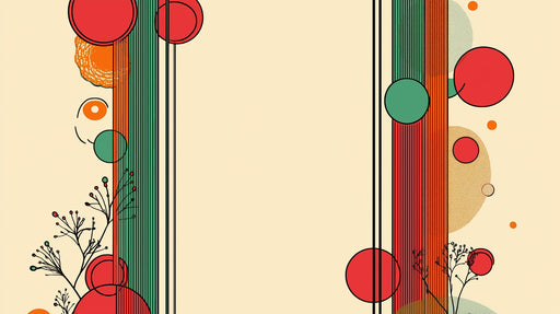 Papier peint géométrique Design abstrait multicolore