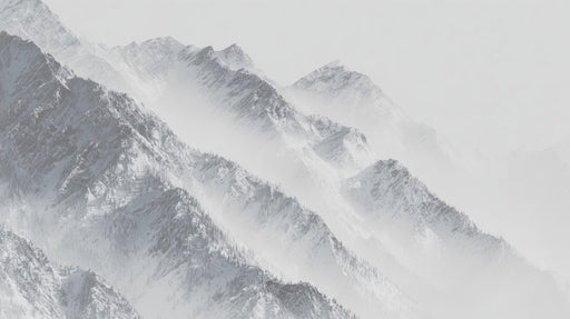 Papier peint montagne Paysage enneigé et serein