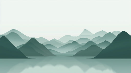 Papier peint paysage montagneux Design épuré et apaisant