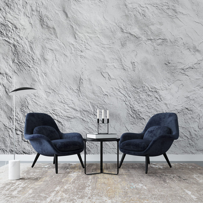 Papier peint texture crépit | Aspect Pierre Blanc