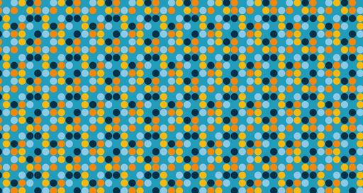 Papier peint géométrique Motif à pois colorés