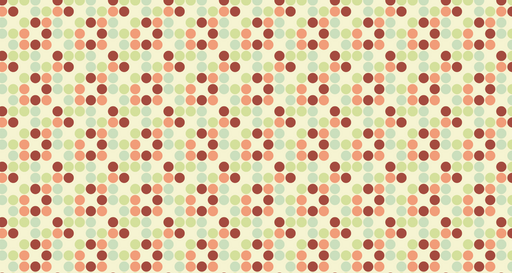 Papier peint motifs pois Vintage rétro coloré