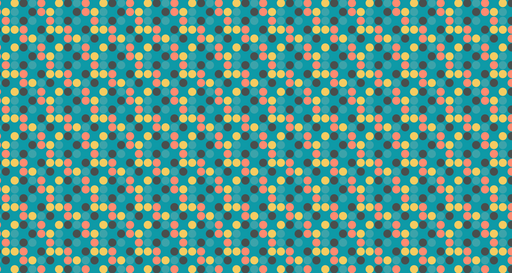 Papier peint géométrique coloré Motifs circulaires vibrants